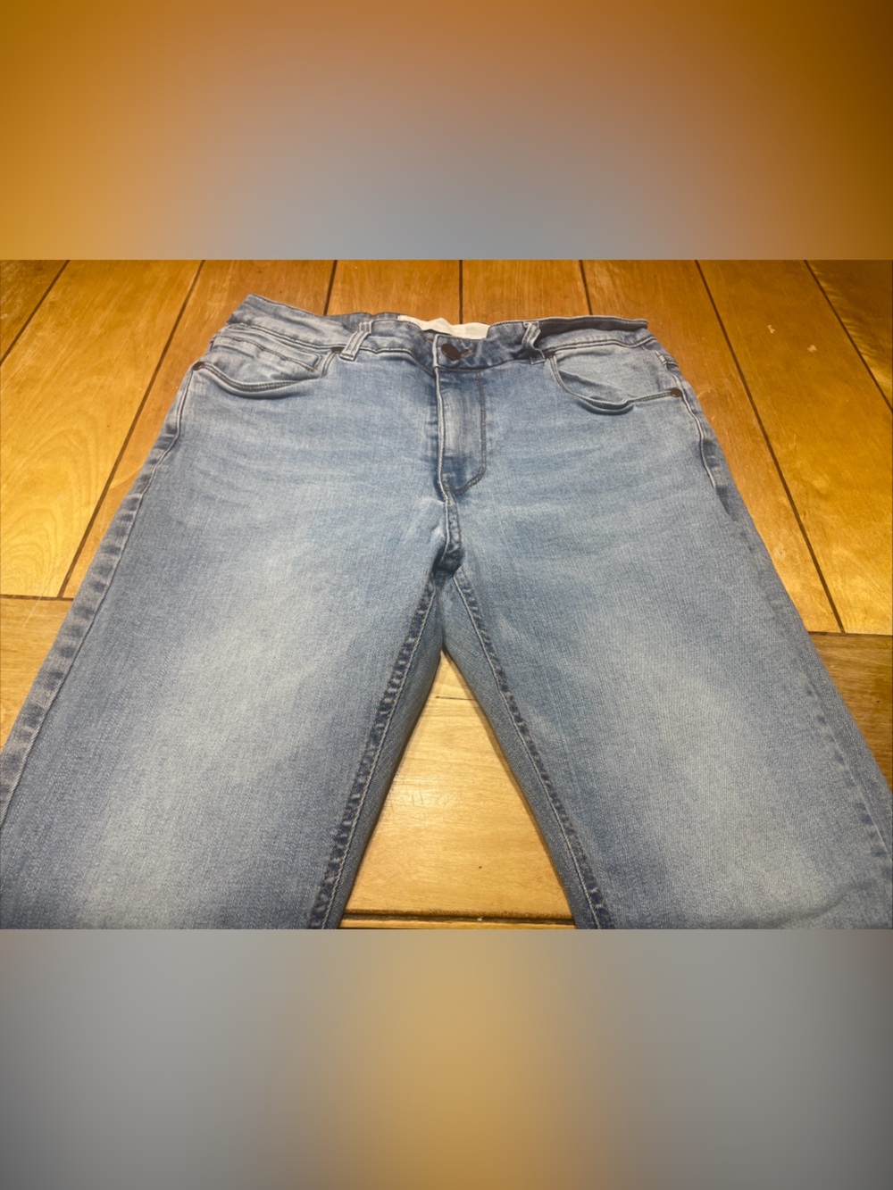 Barbell Apparel Slim Athletic Fit Jeans 34x34 Light Wash Denim Stretch